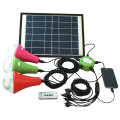 CE aprovado Painel Solar Kit portátil com carregador USB / casa Solar Panel Kits com cheios de bulbos